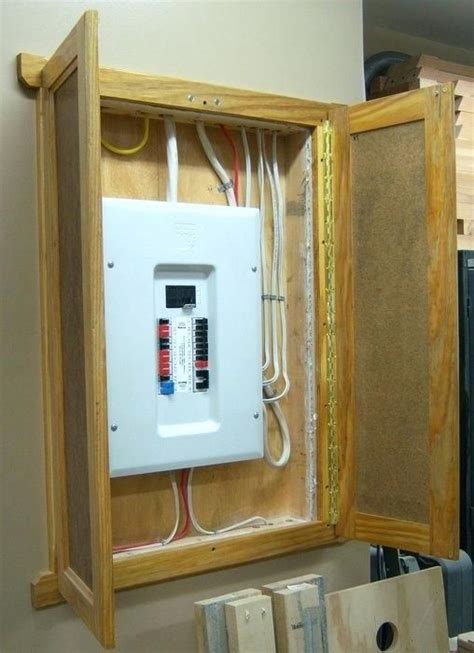 diy wood cabinet for electric box|electrical box cabinet.